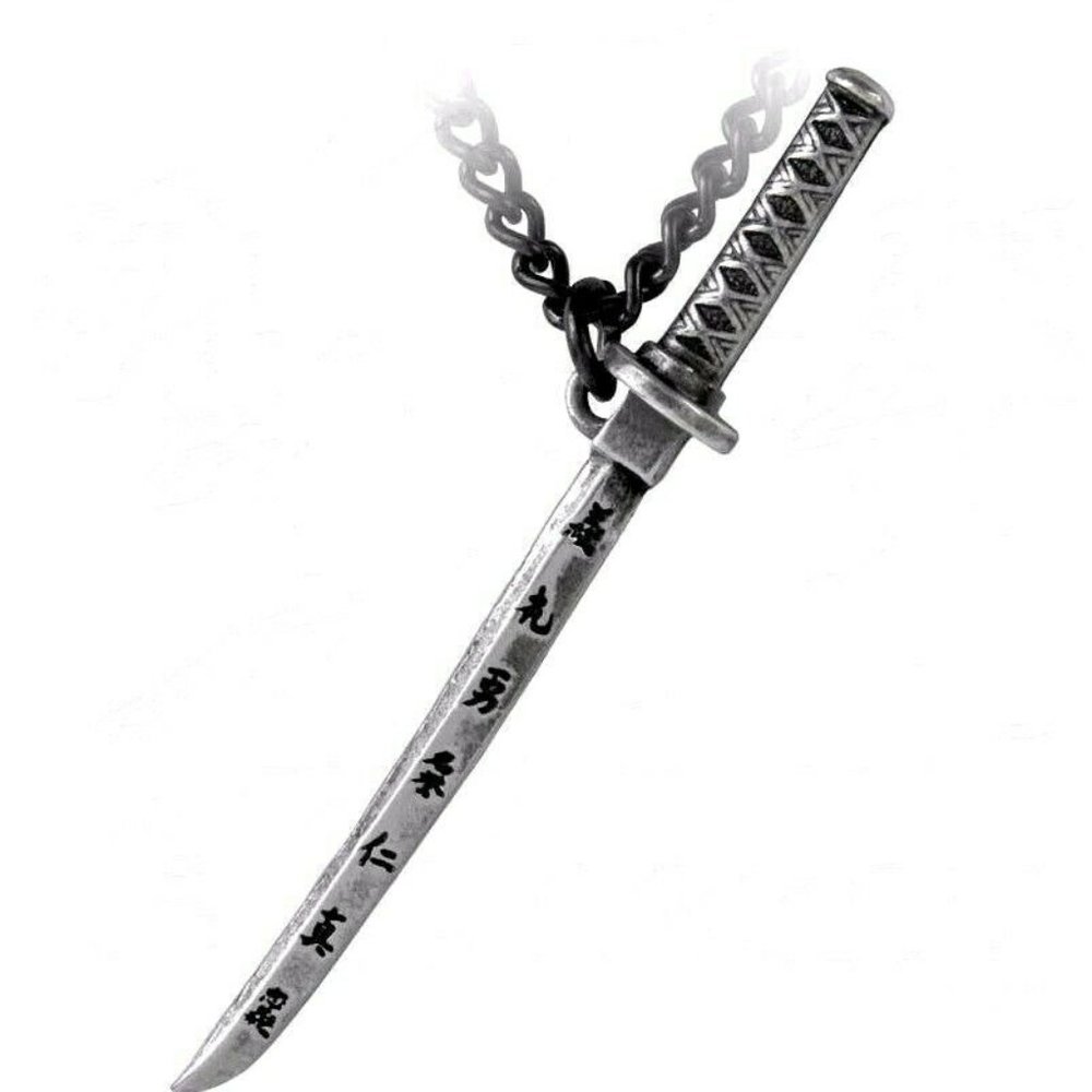 Alchemy Gothic Bushido Japanese Katana Sword Pendant Necklace E357